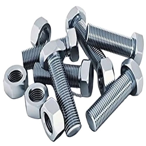Ms Nut Bolts - Steel, Standard Size, Silver | Rust Proof, Hex Head, Durable