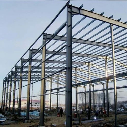 Pre Engineered Steel Structure - Steel, Gray, Rust Proof | Durable Warehouse and Workshop Roof