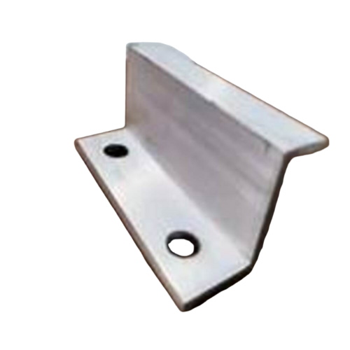 Double Hole Solar End Clamp - Color: Natural/Silver