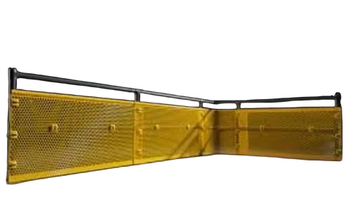 Dropsafe Safety Barrier - Mild Steel 4x10 Feet, Yellow | Road Safety, Movable, Polished
