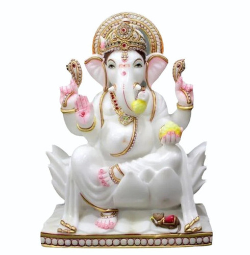 White Marble Ganesh Statue