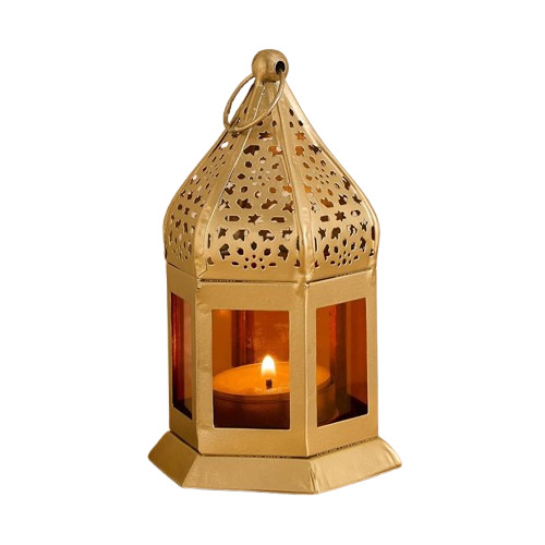Glass And Metal Lantern