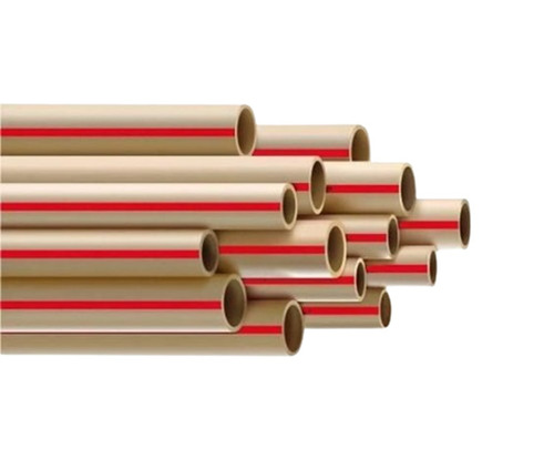 Water Pipe - Plastic Material, Cream Color, Round Shape, Leak and Crack Resistant | Flexible, Easy to Use, Good Surface Finish