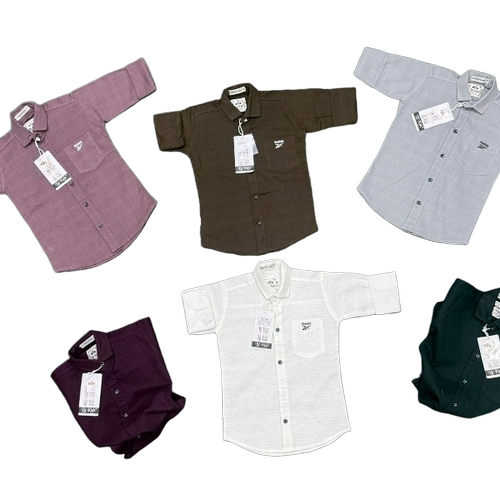 Boys Shirts - Cotton, Full Sleeves, Multiple Colors | Breathable, Anti Wrinkle, Quick Dry, Washable