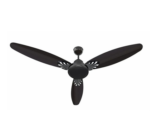 Electrical Ceiling Fans - Aluminium 52" Black, 80W 300-400 RPM, Rust & Corrosion Resistant, Low Noise Operation