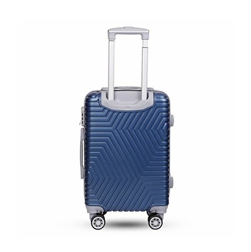 Luggage Trolley - Plastic, Standard Size, Blue, Rectangular, Water Resistant, Anti-Theft Closure | Lightweight, Easy To Carry, 4 Wheels, Single Compartment
