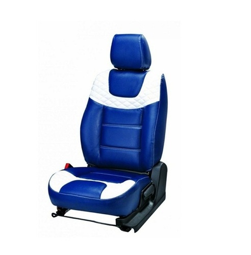 Elegant Car Seat Covers - Leather Standard Size Blue Water Resistant | Soft Comfortable Seating Easy Install Dust & Stain Protection