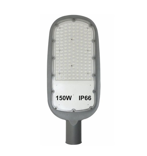 Street Lights - Metal, Standard Size, Gray & White, LED High Lumen, IP Water & Dust Resistant, Pole Mounted