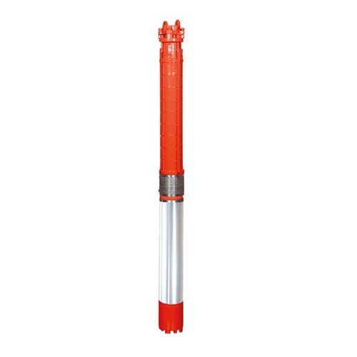 Vertical Submersible Pumps - Stainless Steel & Iron, Standard Size, Silver & Red, IP67 Rated, 30 GPM Head Flow, Electric Powered, High Strength, Shock & Corrosion Resistant