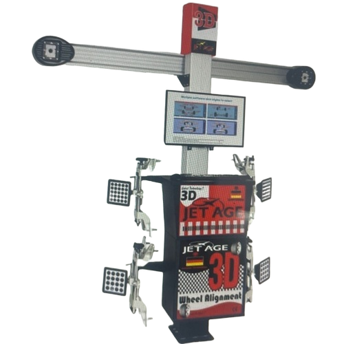 3d Wheel Alignment Machine - Metal, Standard Size, Multi Color | Accurate Measurement, Real-Time Display, Adjustable Sensors, Vehicle Compatible, User Friendly