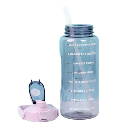 2 Liter Water Botel - Plastic, Multi Color | Large Capacity, Leak Proof, Lightweight, Reusable