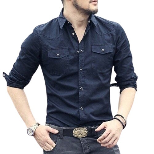 Mens Plain Casual Shirts