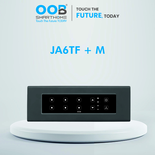 Nubee Home Automation Modular Touch Switch Jade Series Ja6Tf - Color: Black