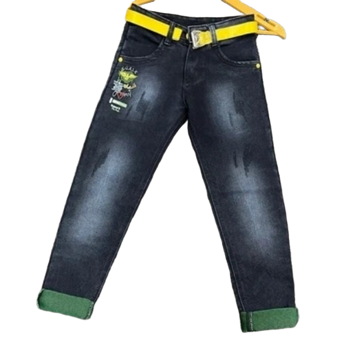 Kids Black Demon Jeans - Denim Jean, All Sizes, All Colors | Breathable, Skin Friendly, Washable, Regular Fit