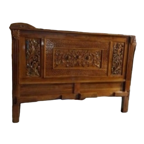 Mysore Hand Carved Teak Wood Cot Bed