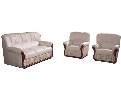 Wooden Sofa Set - Solid Wood, All Size, White | Durable, Comfortable Seating, Elegant Design, Scratch Resistant