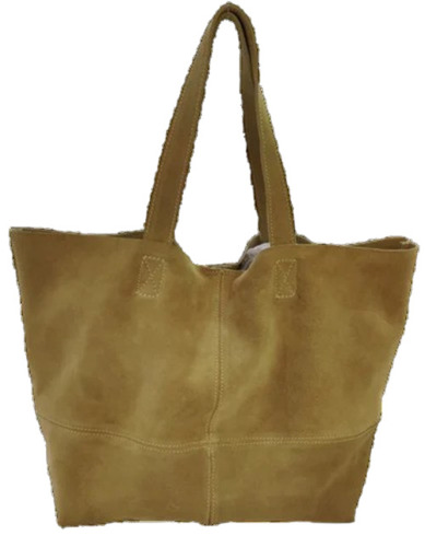 Double Strap Leather Shoulder Bag - Color: Brown