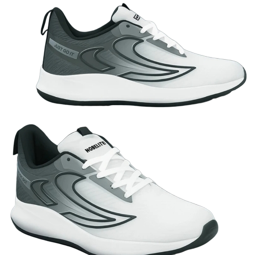 Fancy Casual Shoes - Men, White, Breathable, Anti Shrink, Anti Wrinkle, Comfortable, Eco Friendly