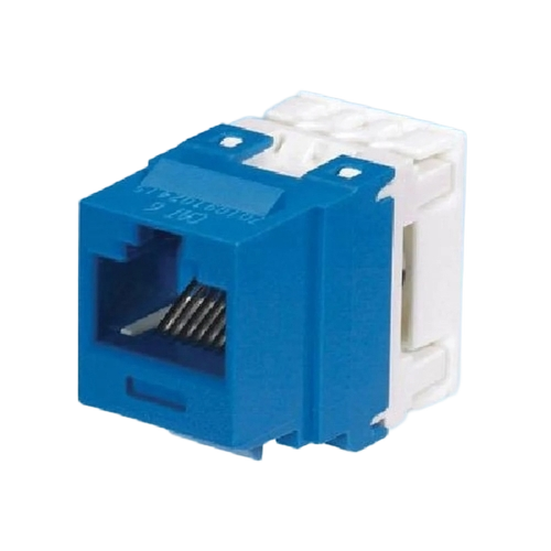 Nk688mbu Panduit Utp Rj45 Cat 6 Punchdown Keystone Jack Module - Plated Phosphor Bronze Blue and White T568A/T568B Wiring