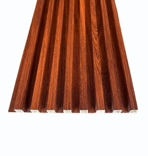 Brown Pvc Wall Panel - 10mm Thickness, 12 Inch x 10 Ft, Wood Grains Marble | Waterproof, Termite Proof, Tongue and Groove