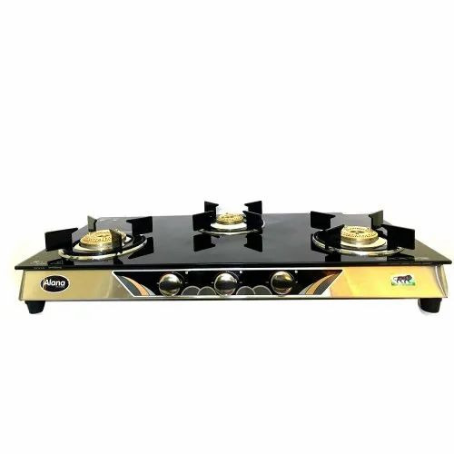 Kitchen Stainless Steel Three Burner Gas Stove