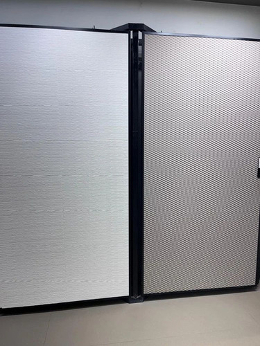 Mark Deocr Graffito Soft Panel - PVC 8x4 Feet, Gray | Rectangular Decorative Wall Panel for Industrial Use