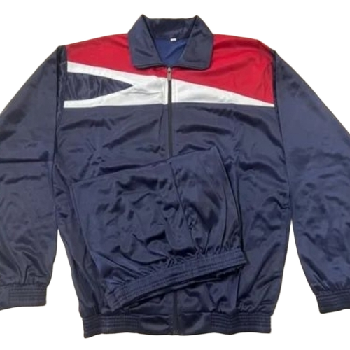 School Tracksuit - Lightweight Stretchable Track Pants, Blue and Red | Breathable, Sweat Resistant, Quick Dry, Waterproof, Elastic Waist