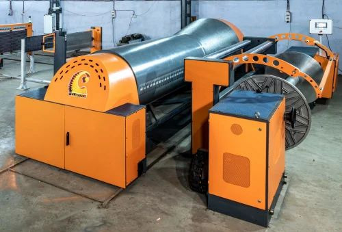 Sectional Warping Machine For Cotton - Color: Orange And Black