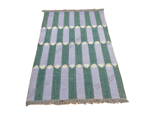 Designer Jute Wool Kilim Rug