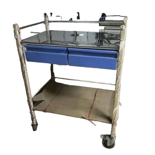 Medicine Trolley With Two Drawers