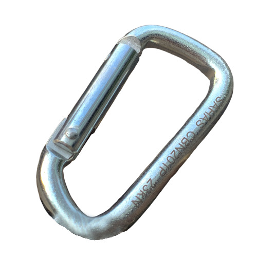 Steel Plain Gate Carabiner - Color: Silver
