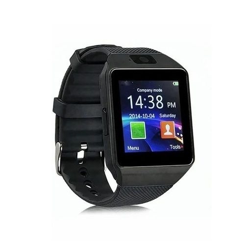 Bluetooth Watch - Metal & Rubber, Standard Size, Black, Bluetooth 5.0 | Ergonomic Fit, Heart Rate Sensor, Rechargeable Battery