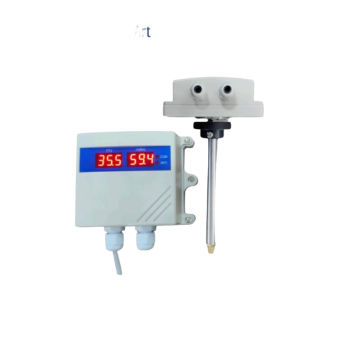 Duct-Mount Temperature And Humidity Transmitter With Display - Accuracy: Temperature: 0.5 C Humidity: 3% Rh %