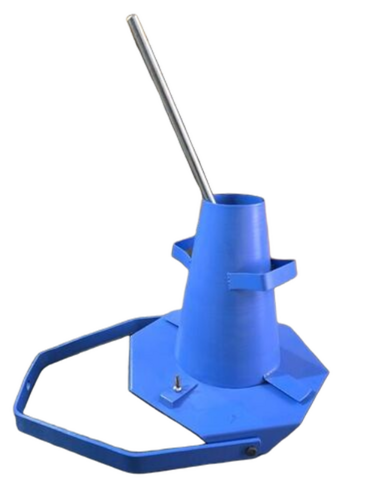 Slump Cone With Tamping Rod For Road Construction - Color: Blue