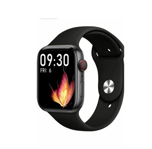 Smart Watch - Metal, Rubber & Plastic, Standard Size, Black, Bluetooth v5.0 | Lightweight, Breathable, User-Friendly, Built-In Heart Rate Monitor