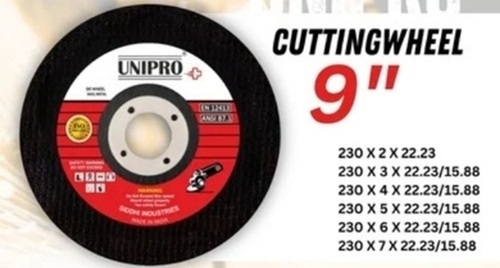 9 Inch Metal Cutting Disc - Durable Metal, 9 Inch, Black | Waterproof, Crack-resistant, Strong Body