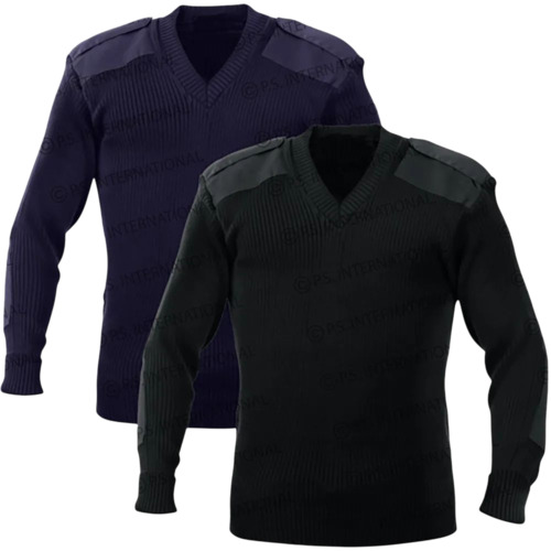 Full Sleeve Army Sweater Pin Pocket