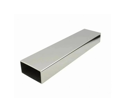 Stainless Steel Rectangular Pipe - Standard Size Silver Polished Galvanized | Corrosion Resistant Industrial Use Easy to Use