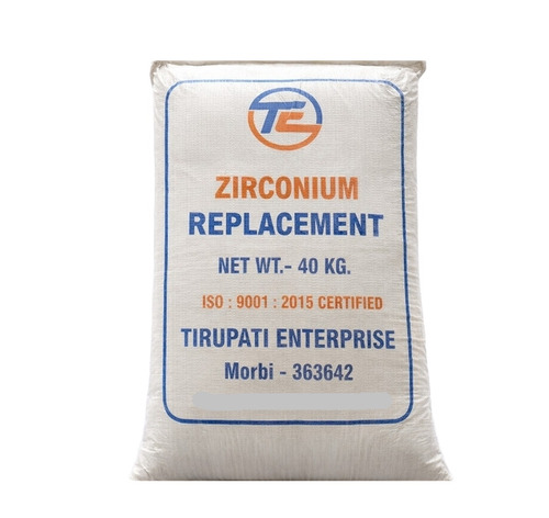 Zirconium Replacement Powder - 40 kg Bag, White Powder, Grade A | Industrial Use, Low Reactivity, Heat Resistant