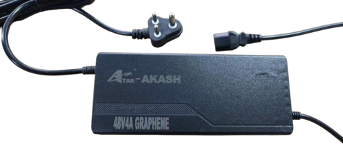 48V Electric Scooter Charger - ABS Plastic, Standard Size, 48V | Stable Charging, Overcharge and Short Circuit Protection