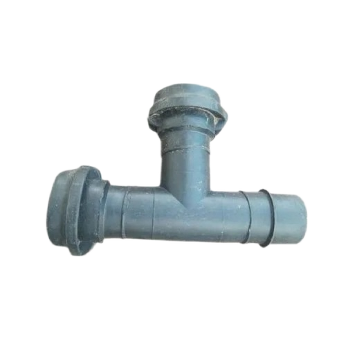 50mm HDPE Pipe Tee - HDPE, 50mm, Grey, Female Connection, Round End | Durable, Fine Finished, Industrial Fitting