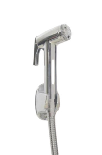 Brass Health Faucet Set - ABS Material, 1.5m Tube Length, Silver Chrome Finish | Magnetic, Anti-Burst, Wall Mounted