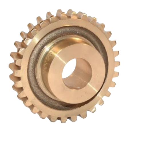 Bronze Worm Gear - Steel, Standard Size, Golden | High Efficiency, Durable, Fine Finished