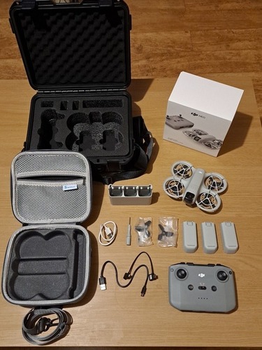 DJI Neo Fly More Combo, Mini Drone with 4K UHD Camera for Adults, 135g Self Flying Drone that Follows You, Palm Takeoff, Subject Tracking, QuickShots, Stabilized Video, with RC-N3 and 3 Batteries