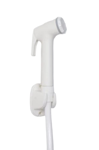 White Ptmt Health Faucet - ABS Material, 1 Meter Length, White, Anti-Burst Magnetic Hook