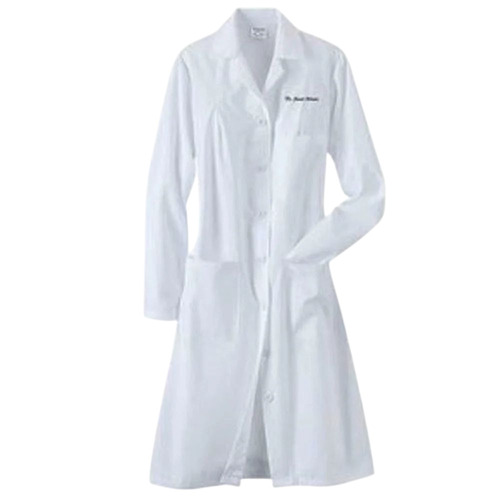 Full Sleeve Lab Coat - Cotton, Customized Size, White | Lightweight, Breathable, Washable