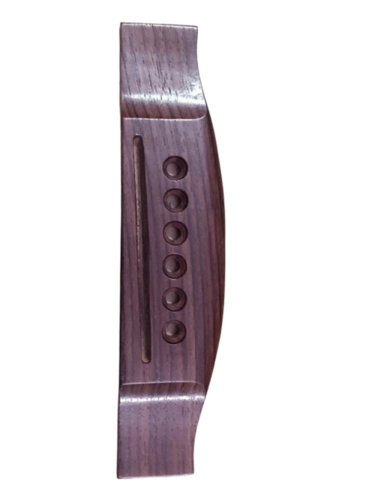 Rosewood Guitar Bridge - Rosewood Material, Standard Size, Brown Color, Polished Finish, Durable Strength