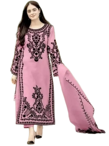 Womens Salwar Suits - Color: Pink