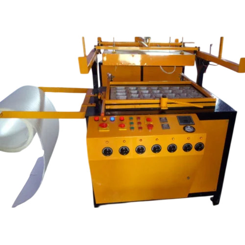 Disposable Thermocol Plate Making Machine - Color: Yellow