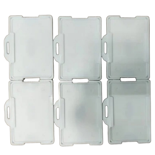 Double Decker Id Card Holder - Durable Plastic, Compact Design | Dual Card Slots, Clear Visibility, Scratch Resistant